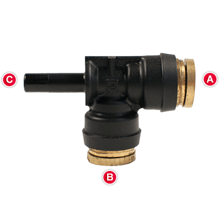 Standpipe Run Tee-3/8-3/8-3/8 (Pack of 1)