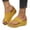 Yellow, variant on Women's Wedge Bunion Sandals Platform Slipper Comfortable Soft High Heel Wedge Flip-Flop Light Weight Ladies Shoes Leopard Print 9 Wide