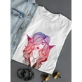 thumbnail image 3 of Grunge Watercolor Vampire Lady T-Shirt Women -Image by Shutterstock, Female x-Large, 3 of 4