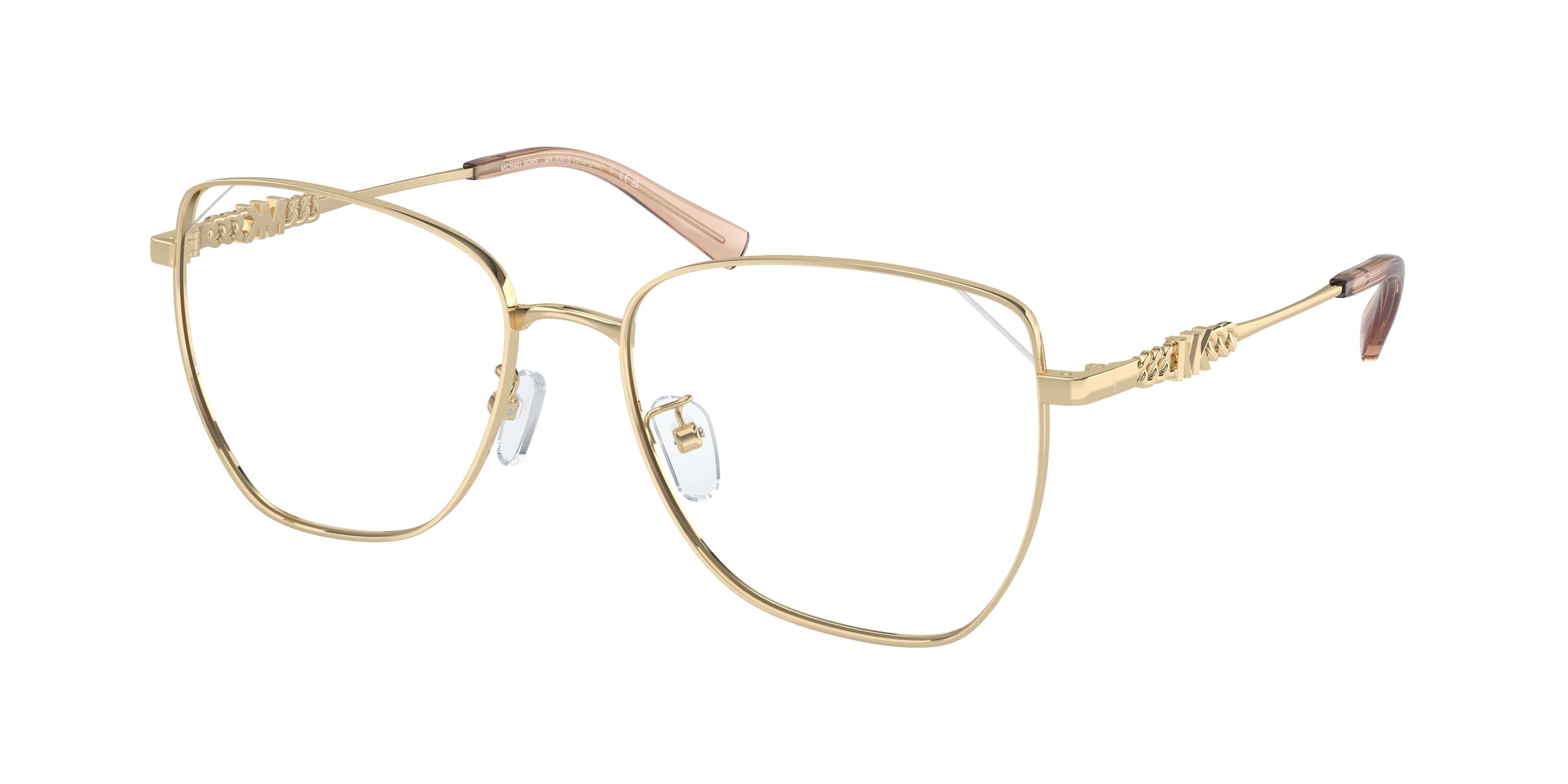 Roberto Cavalli VRC029 Eyeglasses Light Gold W Metal Rectangular Opticontacts.com -- Roberto Cavalli VRC029 main image 4