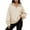 Khaki, variant on Fiaer Quarter Zip Pullover Women Plus Size Loose Fit V Neck Trendy Sweatshirts Long Sleeve Lapel Collared Casual Comfort Pocket Tops White XL