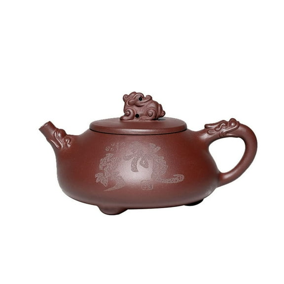 Teapot 8.5Oz Chinese Zisha Clay Tea Pot Handmade Ceramic Shipiao Pottery Purple Mud Kungfu Kettle Filter Loose Puer