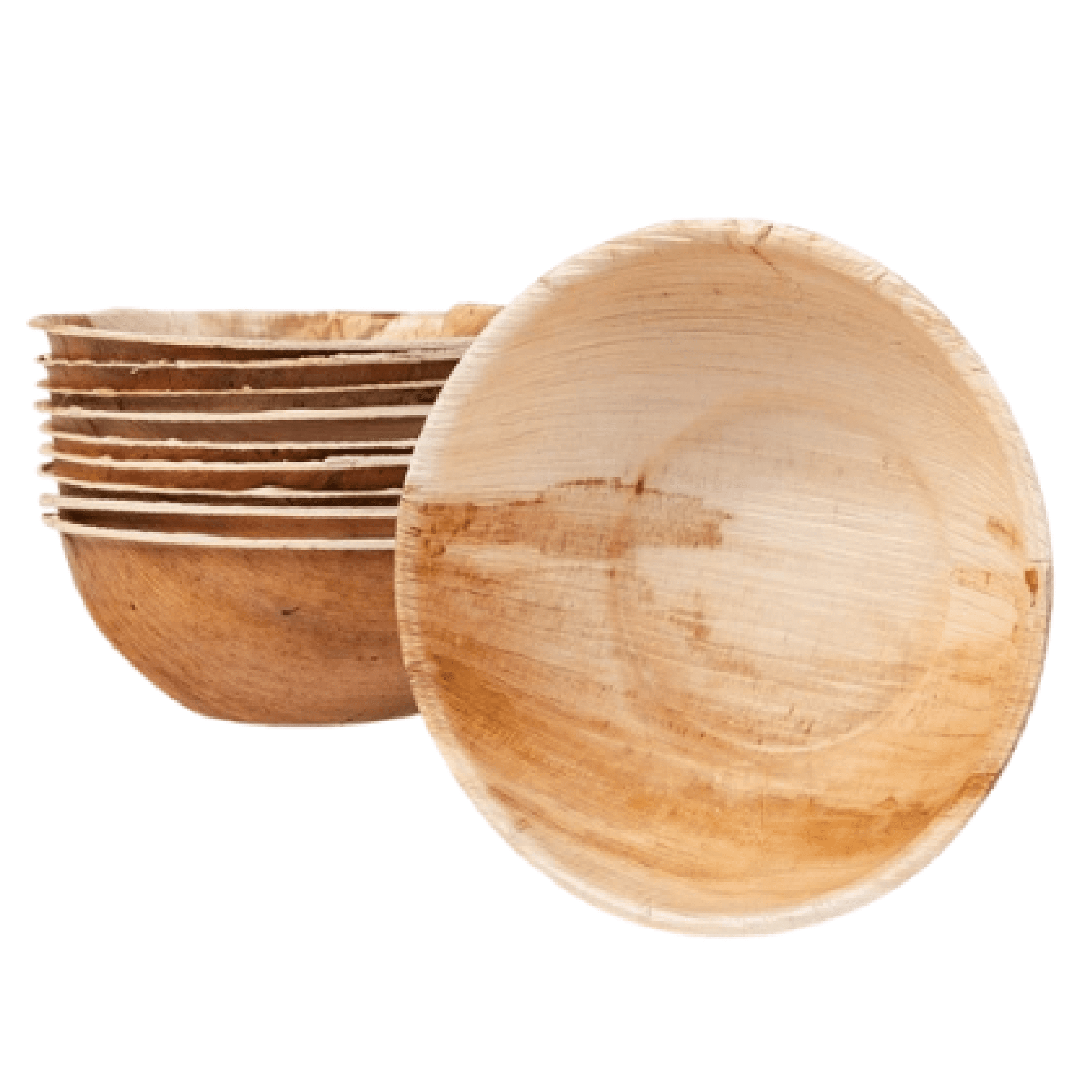 TXV Mart Disposable Party Dinnerware Palm Leaf Round Bowls 6in 100% Natural, Biodegradable and Compostable (Pack of 20)