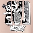 thumbnail image 3 of Disney - Mickey Mouse - Large M Scribbled Drawing - Juniors Cropped Pullover Hoodie, 3 of 5