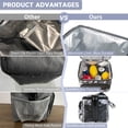 thumbnail image 5 of Holuxer Tactical Lunch Box for Men/Women, Insulated Lunch Bag for Woman Lunch Cooler Bags with Adjustable Shoulder Strap-Reusable Waterproof Leakproof Lunchbox for Work Picnic School, White-Camo, 5 of 7