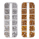 thumbnail image 1 of Diamantes de imitación para decoración de uñas, diamantes de imitación de maquillaje con parte trasera plana de color, 1 of 5