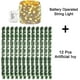 thumbnail image 4 of Paquete de 12 plantas artificiales de guirnalda de hiedra de 10m, guirnalda colgante de vid con 100 luces Led de cadena, 4 of 5