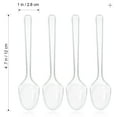 Miangastore 100 Clear Plastic Spoons, Heavy Duty Disposable Silverware ...