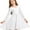 White, variant on Long Sleeve Casual Sundress A-Line Twirly High Waisted Knee Length Flare Swing Cross Back Skater Dress for Girls,Blue,12 Years