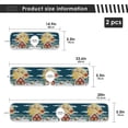 thumbnail image 3 of Coolnut Christmas Suburban House Sink Splash Guard for Faucet 2 Packs Faucet Absorbent Mats, Winter Snow Faucet Handle Drip Catcher Quickly Drying Mat for Kitchen Counter Bathroom, 14.9"x5.5", 3 of 7