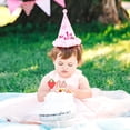 thumbnail image 4 of First Birthday Wooden Strawberry Cake Topper Pink One Decoration For Baby Shower Party, 4 of 7