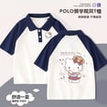 thumbnail image 4 of 2024 Nueva camiseta polo de estilo coreano con solapa de manga corta para niñas de Hello Kitty, transpirable, pequeña y fresca, de moda, 4 of 4