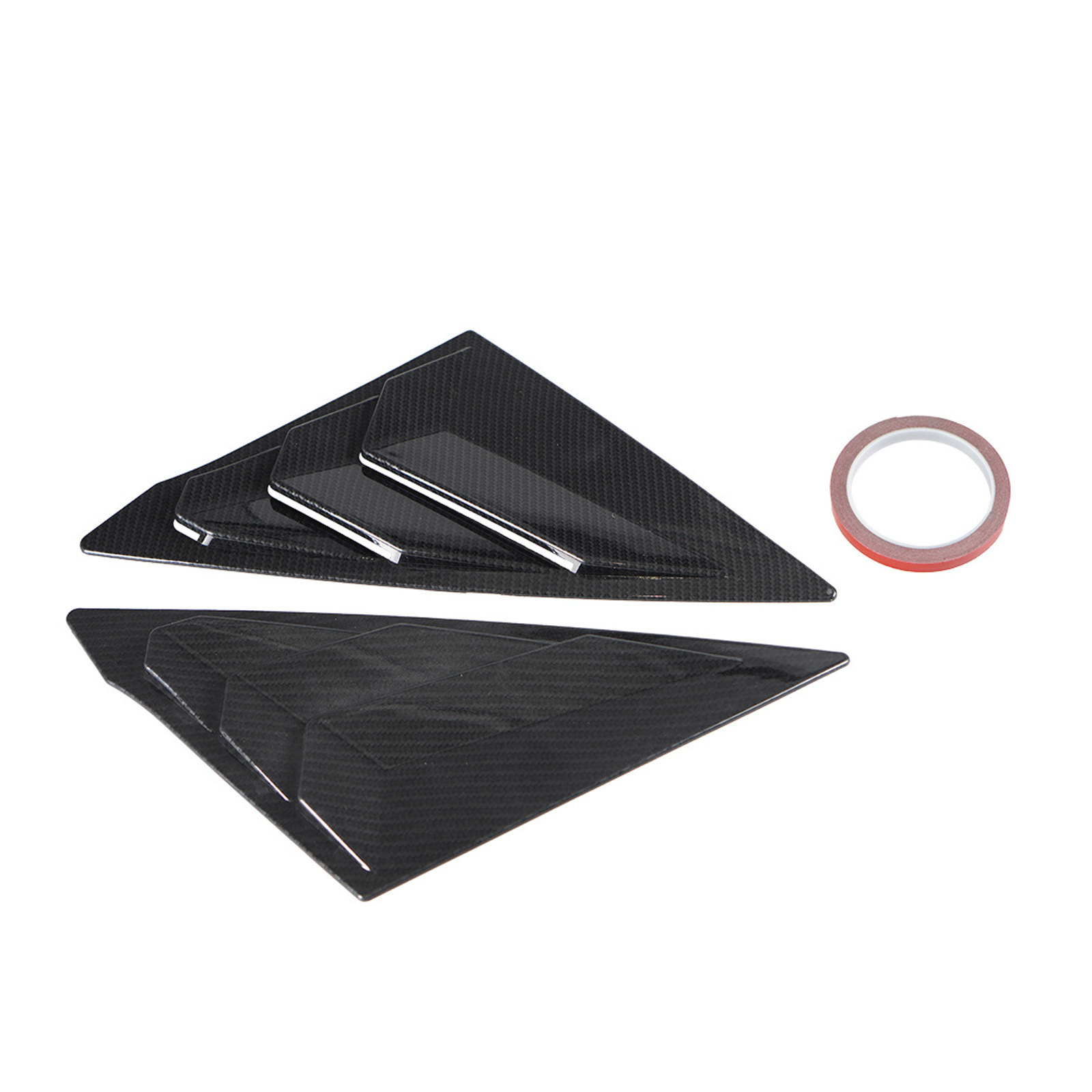 Rear Window Louvers Shutters Cover For Subaru WRX STi 2015-2020 – Gloss Black ABS