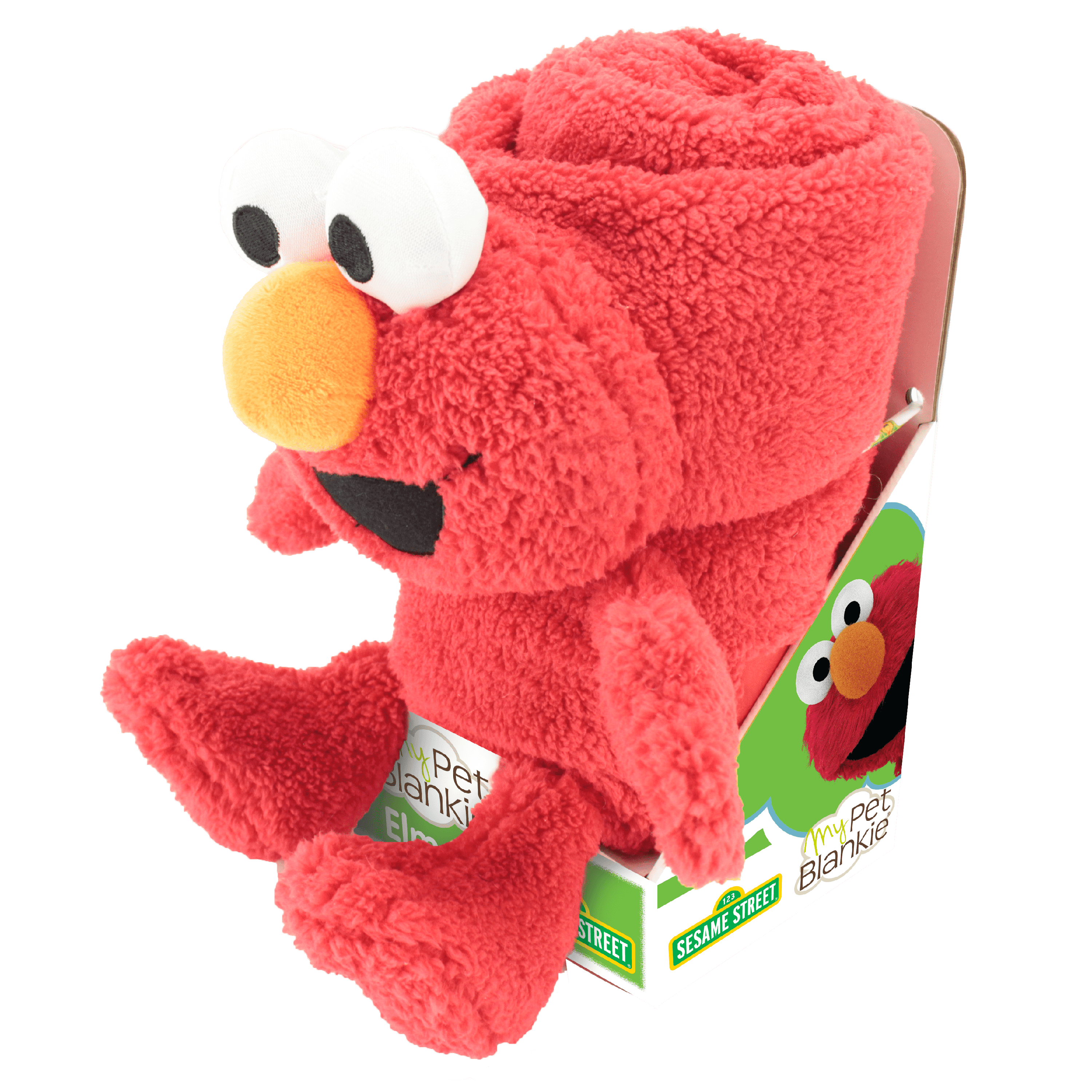 Sesame Street's Elmo My pet blankie Fleece Blankie | Soft & Cuddly Plush Elmo Blankie | 26" X 39" | By Animal Adventure