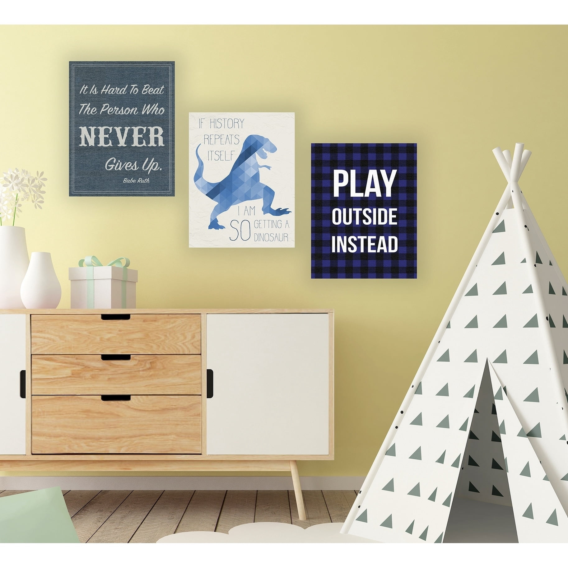 Stupell Play Outside Instead Canvas Wall Art 24 x 30
