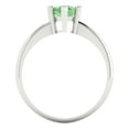 thumbnail image 4 of 1.5 ctw Solitaire Anniversary Ring for Women | Pear Cut Simulated Green Diamond | Hyperallergenic Solid 18K White Gold, 4 of 5