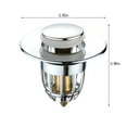 thumbnail image 3 of Press-Type Pop-Up Sink Stopper, Anti-Odor Basin Drain Plug with Copper Core, Universal Bathroom Replacement, 3 of 6