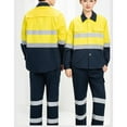 thumbnail image 6 of Multiple Pockets Men Work Suits 2 Piece Workwear Sets Faddish Patchwork Reflective Tape Outwear Pants Worker Sets, 6 of 8