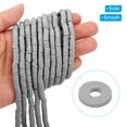 thumbnail image 3 of Uxcell Polymer Clay Beads Spacer 3500Pcs 10 Strands Round Flat Handmade Bead Spacer Light Grey 0.24 inch, 3 of 7