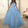 thumbnail image 3 of Robe de Soirée Formelle pour Femmes Princesse en Dentelle Mariage Mariée Demoiselle d'Honneur Bal Cocktail Fête Bal Robe Longue Longueur 2024, 3 of 5