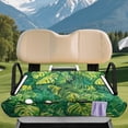 thumbnail image 3 of XYZCANDO Tropical Monstera Golf Cart Seat Cover With 4 Front Pockets - Universal Washable Non-Slip Protector For 2-Seat Golf Carts, 3 of 8