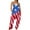 Red women's jumpsuit, variant on Dyegold Jumpsuits for Women Casual, Women Rompers and Jumpsuits Pocket Summer Fashion Playsuit Bibs 4th July Tie Dye V-Neck Sleeveless Rompers Playsuit Black_Friday