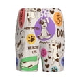 thumbnail image 2 of Haiem Dog Doing Yoga Men's Pajama Short with Soft Woven Cotton Elastic Waistband Sleep Short-XX-Large, 2 of 9
