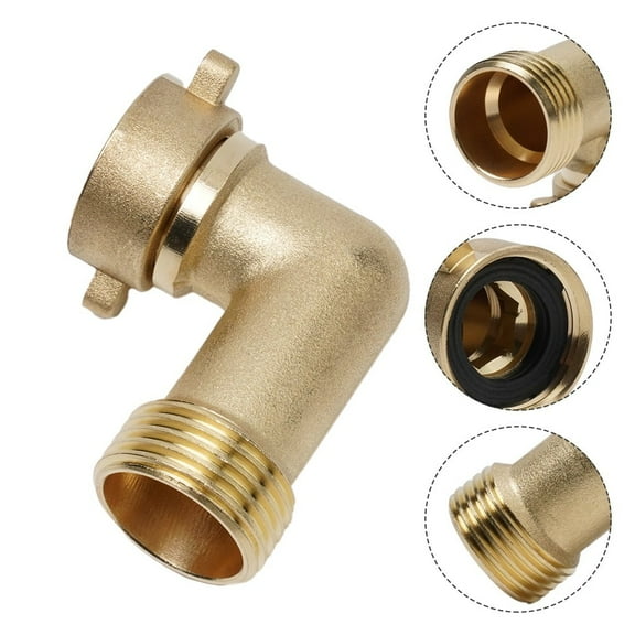 Water Hose 90 Degree Angle Elbow RV For Camco Trailer Brass Elbow Pipe Fitting Prevent Hose Crimping And Strain