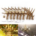 thumbnail image 7 of 6 Lights Rustic Deer Horn Antler Chandelier Pendant Light Fixture Ceiling Lamp Deer Horn Ceiling Pendant Light Fixtures for Home Living Room Hotel Store, 7 of 7