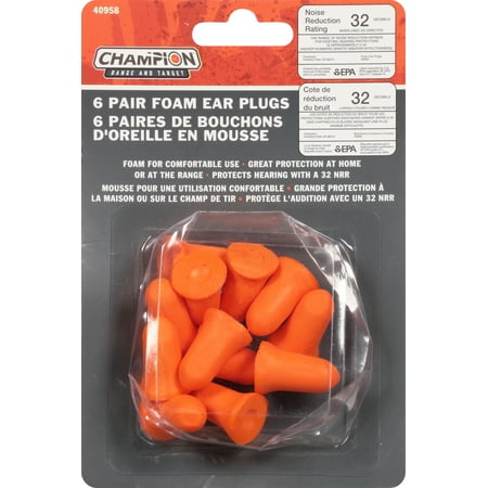 

CHAMPION TARGETS FOAM EARPLUGS ORANGE