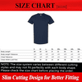 thumbnail image 2 of Gildan Heavy Cotton Short Sleeve T-Shirt for Men, Rib Collar Crew Casual Navy Tee, 9 Pack, S, 2 of 5