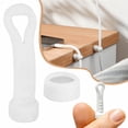thumbnail image 1 of 2PC Rotatable Holder Clips For Nightstand Desk Organizer Adhesive Wire Management Home Phone Charging USB Cable, 1 of 8