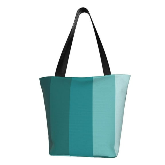 Haiem Teal Color Pattern Shoulder Bag - Durable and Spacious Tote Bag,Versatile Shopping Bag