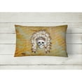 thumbnail image 3 of Carolines Treasures BB5121PW1216 Day of the Dead Indian Skull Canvas Fabric Decorative Pillow 12HX16W multicolor, 3 of 4