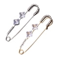 thumbnail image 2 of 2Pcs Safety Pin Beautiful Scarves Buckles Chic Shawl Clip Clothing Accessories, 2 of 6