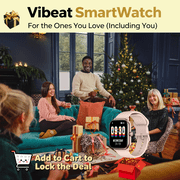 Vibeat Smart Watch for Men, 1.85 AMOLED Screen with Bluetooth Call & Voice Control, 120+ Sport Modes, IP68 Waterproof Fitness Tracker for Android iOS, Pink