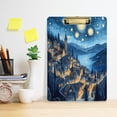 thumbnail image 6 of 12.5x9 Inch Acrylic Clipboard with Metal Clip – Single-Sided Print & Retractable Hook，A House under The Starry Sky, 6 of 8
