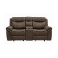 thumbnail image 2 of Coaster Sawyer Glider Loveseat with Console in Macchiato, 2 of 3