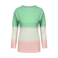 thumbnail image 2 of Gvmfive Women's Gradient Print Long Sleeve T-shirt Pullover Blouses Round Neck Casual Tops, 2 of 5
