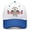 Blue, variant on 250 Year American Anniversary 1776-2026 Lady Liberty American Flag Background Baseball Cap Adjustable Snapback
