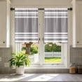 thumbnail image 2 of Boho Kitchen Curtains and Valances Set, 2D Printed Cafe Short Window Curtains for Bathroom Dining Room Minimalist Geometric Tier Treatment Drapes, 2 of 5