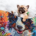 thumbnail image 3 of Pofeuu Oil Painting Sunflower Puppy Print Puppy Blanket,Dog Blankets,Pet Blanket Cozy Cat Blankets for Indoor Cats, Fuzzy Pet Blanket for Kitten Doggy Dog Blankets-Medium, 3 of 8