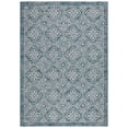 thumbnail image 2 of Safavieh Courtyard Amber Damask Indoor/Outdoor Area Rug, Blue/Gray, 6'7" x 9'6", 2 of 9