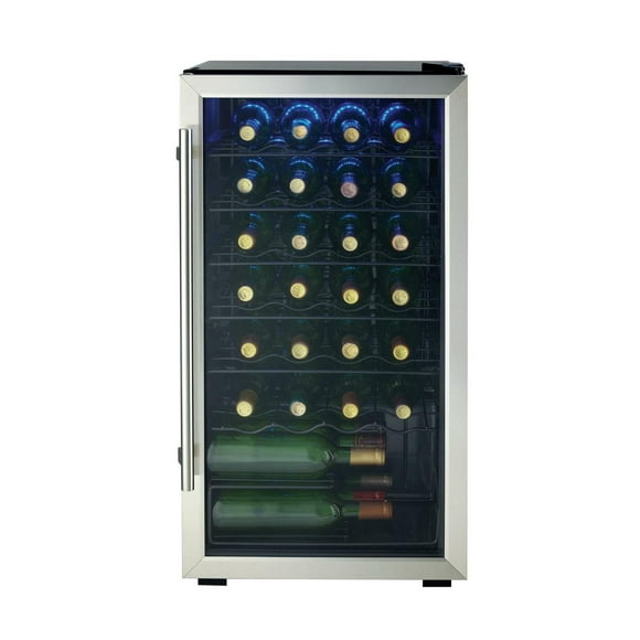 Danby Designer DWC310BLSDD 30 Bottle Free-Standing Wine Cooler in Stainless Steel