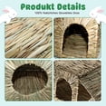 thumbnail image 2 of ShenMo Extra Large Rabbit Hay House Naturally Dried Foldable Woven Grass House for Rabbit, Guinea Pig, Chinchilla, Ferret Playing and Sleeping, 2 of 5