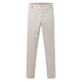 thumbnail image 5 of Men's Dress Pant Classic Solid Color Casual Trousers Flat Front Pockets Comfortable Relaxed Fit Light Gray Pant, 5 of 8