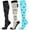 A, variant on YABCSAZ Compression Socks for Women Thigh High Socks Sport Cuts Crew Socks Comfort and Fatigue Relief, Best Support for Medical,Nursing,Running,Cycling,Athletic Socks,Fuzzy Socks for Women Pack of 3
