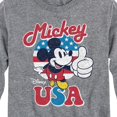 thumbnail image 3 of Disney - Americana - Mickey Mouse USA Flag - Toddler And Youth Long Sleeve Graphic T-Shirt, 3 of 5
