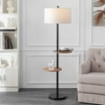 thumbnail image 2 of SAFAVIEH Kelsen 62 in. H 2-Shelf Floor Lamp, Matte Black, 2 of 6