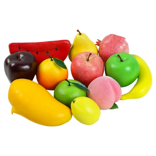 Bgsha Faux Fruits Pack Fruits Artificiels Simulation Fruits Réalistes